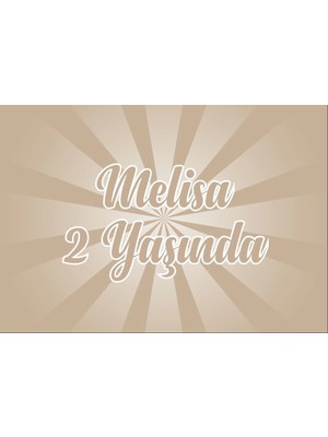 Kahverengi Doğum Günü Afişi 100X150 cm