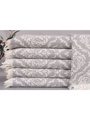 Peştemal Koyu Gri Plaj Peştemali 90X170 cm Pamuk Peştemal