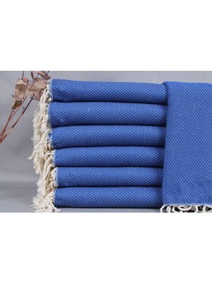 Peştemal Saks Mavi Plaj Peştemali 95X160 cm Pamuk Peştemal Havl