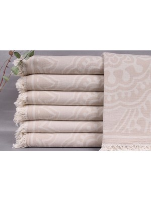 Peştemal Bej 90X170 cm Pamuk Peştemal