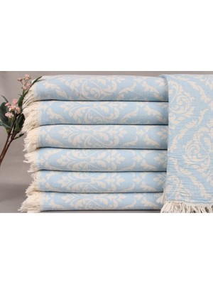 Peştemal Açık Mavi Banyo Peştemali 90X170 cm Pamuk Peştemal Evli Çiftlere Hediye