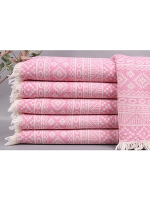 Peştemal Pembe 90X180 cm Pamuk Peştemal