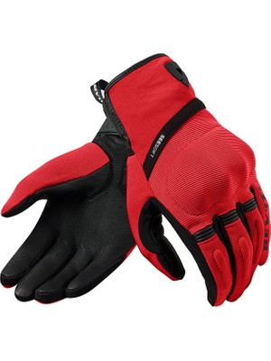 Revit Mosca 2 Yazlık Motosiklet Eldiveni Kırmızı-Siyah Deri Dokunmatik Ekran Desteği ile Erkek Kullanıma Uygun