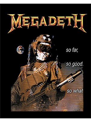 Megadeth So Far So Good Büyük Sırt Patch Yama