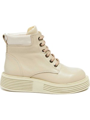 Bestello Bağcıklı Termo Taban Düz Bot 101-Snt22-102 Kadın Bot