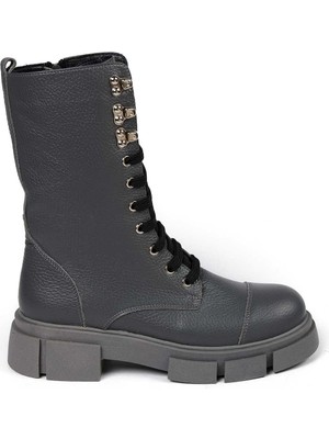 Bestello Bağcıklı Termoplastik Düz Bot 101-2401-21 Kadın Bot