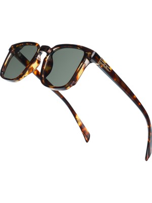 Watch of Royal Royal Eyewear RE981 Yeşil Leopar Güneş Gözlüğü