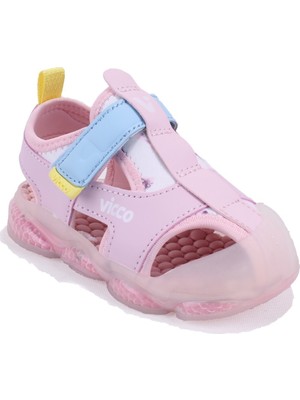 Vicco Live 332b525y217 Beyaz Ortopedik Günlük Işıklı Kız Çocuk Spor Sandalet