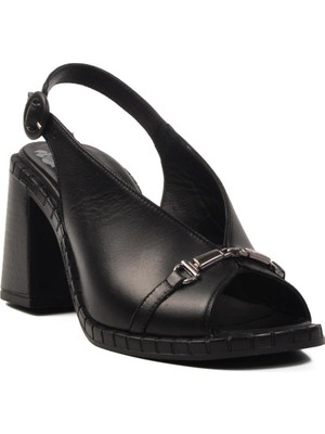 Siyah Kadın Topuklu Ayakkabı Venüs 2511902Y Z