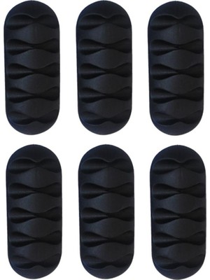 3B Trend 6'lı Set 5 Kanallı Kablo Tutucu Düzenleyici Sabitleyici