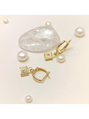 Sallanan Asma Kilit Küpe 14 Ayar Altın Hd Videolu