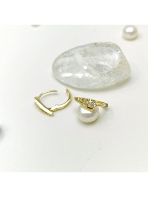 Mini 12MM Su Yolu Halka Küpe 14 Ayar Altın Hd Videolu