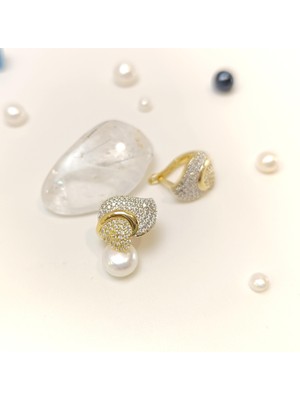 J Yapraklı Sarmaşık Küpe 14 Ayar Altın Hd Videolu