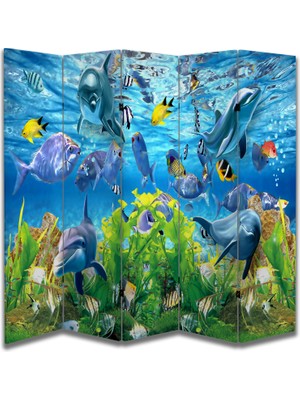 Çocuk Temalı Özel Tasarım Paravan Room Divider 180 x 200 cm