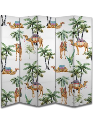 Doğa Temalı Özel Tasarım Paravan Room Divider 180 x 200 cm