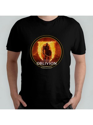 Pixxa The Elder Scrolls Oblivion Unisex %100 Pamuklu Bisiklet Yaka T-Shirt Model 1