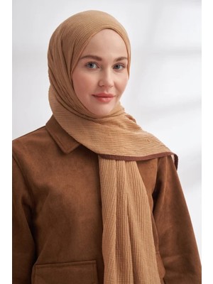 Müslin Biyeli Şal  -90 x 200- 3352-02