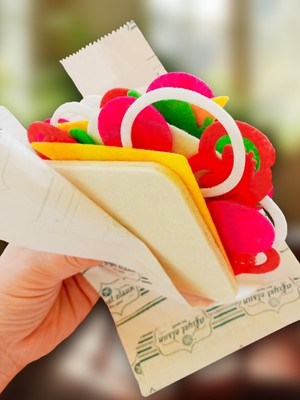 Oyuncak Yemek Keçe Tost Kahvaltı Seti - Montessori Mutfak Rol Oyun Seti