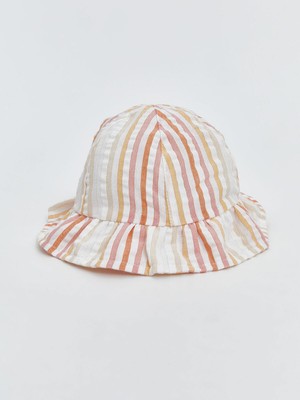 LC Waikiki LCW Baby Kız Bebek Bucket Şapka Yumuşak Poplin Kumaş ile Renk Bloklu Model (S5)
