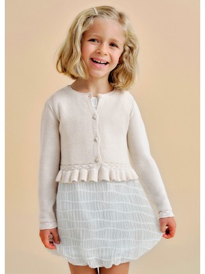 Mayoral Kız Çocuk Örgü Detaylı Hırka 3374