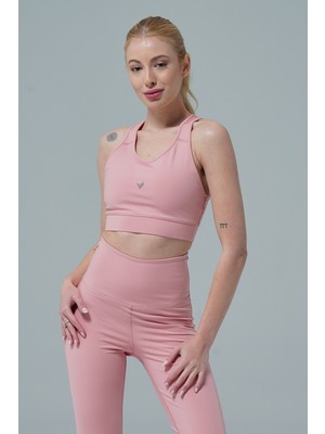 George Phoenix George Phoenix Aero Motion - Pudra Geniş Askılı Kaplı ve Destekli Spor Sütyeni