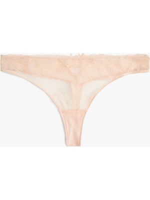Koton Transparan Dantelli String Külot