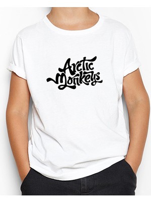 Z zepplin Arctic Monkeys Logo 2 Beyaz Çocuk Tişört