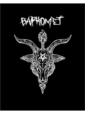 Baphomet Goat Head Büyük Sırt Patch Yama