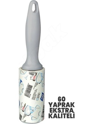 60 Yaprak Titiz Rollo Tüy Toplama Rulosu - Ekstra Güçlü Toz Toplama Rulosu - Kaliteli Tüy Toplama