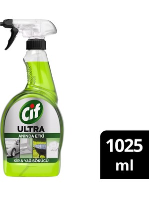 Cif Ultra Anında Etki Kir ve Yağ Çözücü 1025 ml