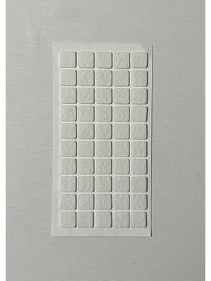 Homdep Nescamuse Mobilya Masa Sandalye Koltuk Ayağı Kaydırmaz Ses Önleyici Keçe Yapışkanlı 20MM Kare Beyaz