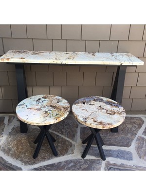 Abronya Bank Tabure Masa Ayağı Metal Profil Bank Ayağı Siyah Renk 1 Adet