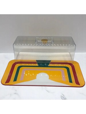 Seramik Baton Pasta Kek Kabı Fanusu