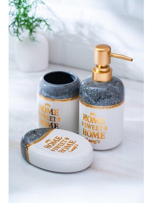 Jardin 3 Lü Banyo Seti - Koyu Gri