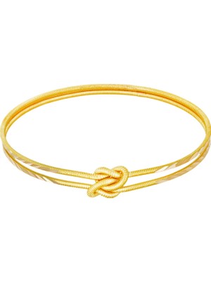 T51 Tuğrul Altın 15 gr 22 Ayar Düğüm Başak Bilezik