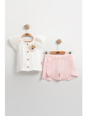 Mini Baray Müslin Kız Bebek Gömlek Seti (2-3-4-5 Yaş) %100 Pamuk - Hipoalerjenik ve Yumuşak