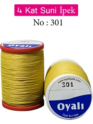 Oyalı 4 Kat Suni Ipek Iplik Iğne Oyası Boncuk Ipi Tığ Oyası NO:301