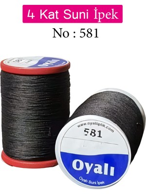 Oyalı 4 Kat Suni Ipek Iplik Iğne Oyası Boncuk Ipi Tığ Oyası NO:581