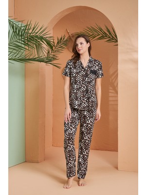 Pjs Kadın Bdüğme Oy Pijama Takımı 27063