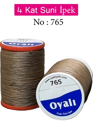 Oyalı 4 Kat Suni İpek İplik Iğne Oyası İpi Tığ Oyası NO:765