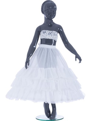 Fırfırlı Çocuk Tarlatan - Elbise Kabartıcı