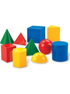 Geometri Için 3 Boyutlu Geometrik Cisimler 11 Adet Geometrik Şekil