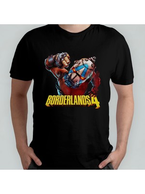 Pixxa Borderlands 4 Temalı Unisex %100 Pamuklu Bisiklet Yaka T-Shirt Model 1