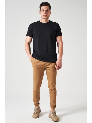 Erkek Camel Bel ve Paça Lastikli 10790 Pfd Jogger Pantolon