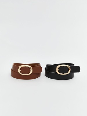 Lcw Accessorıes  Deri Görünümlü Kadın Kemer 2'li  (S5)