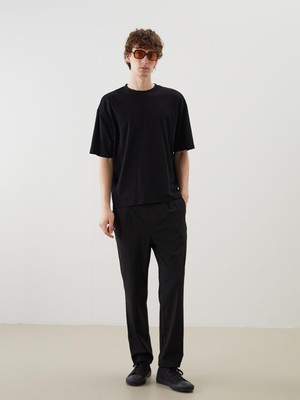 Xsıde  Bisiklet Yaka Penye Erkek Tişört  (S5)