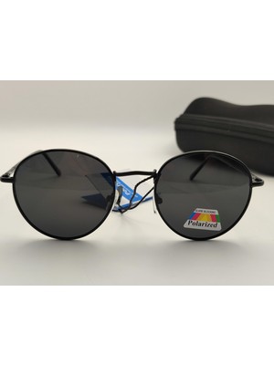 Luis Marin Yuvarlak Metal Model Polarize UV 400 Korumalı Kutulu Erkek & Kadın Güneş Gözlüğü