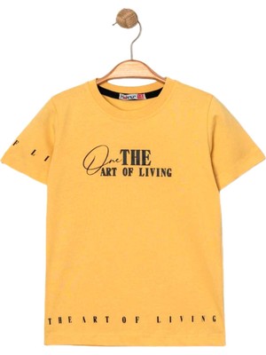 Erkek Çocuk The Art Of Lıvıng Baskılı Tişört BGL-ST04454