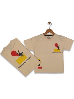 Erkek Çocuk Ön Arka Baskılı Tişört BGL-ST04456