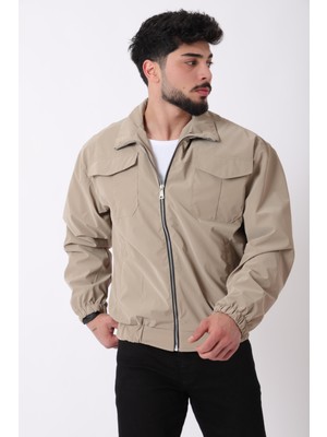 Stil Kombin Cep Kapaklı Demir Fermuarlı Dik Yaka Nova Mevsimlik Mont Bl 1810_60328